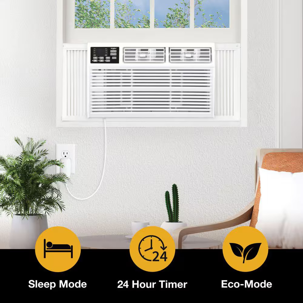 12,000 BTU 115V Window Air Conditioner Cools 550 Sq. Ft. with Remote in White