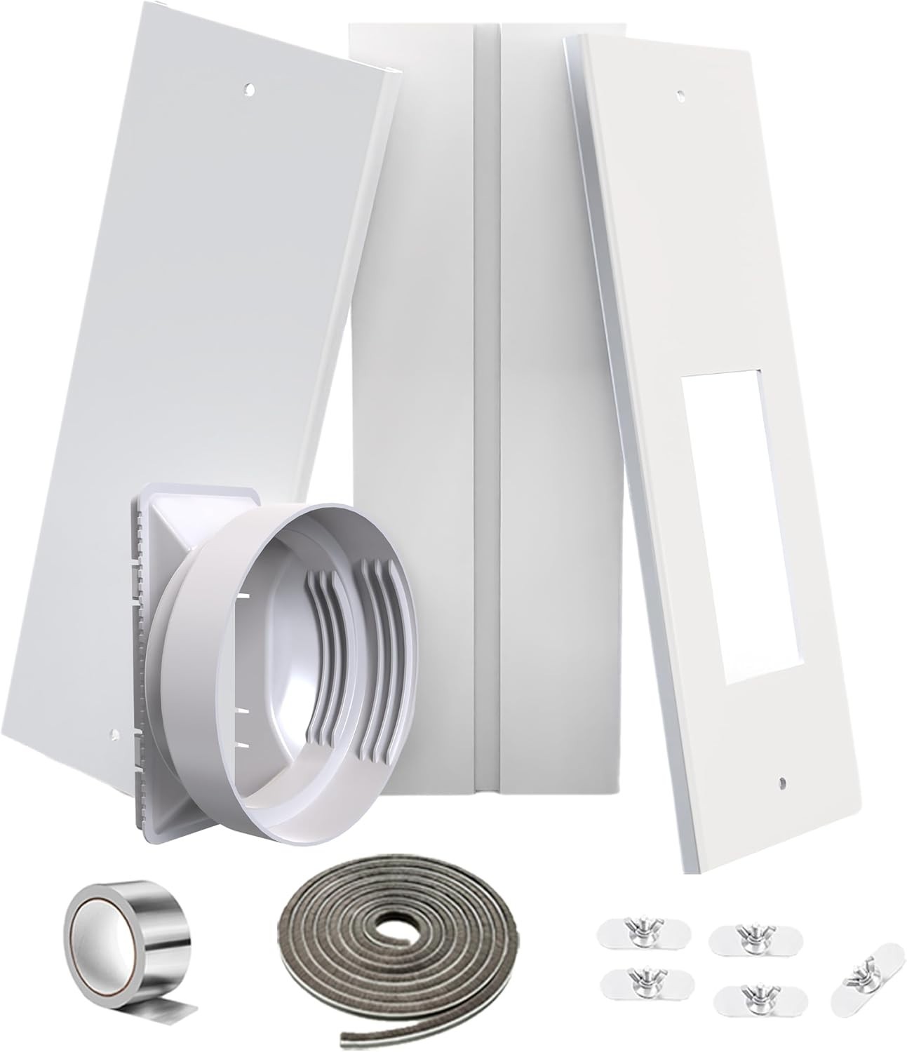 Portable Air Conditioner Window Vent Kit 26-62″Adjustable with Universal 5.0/…