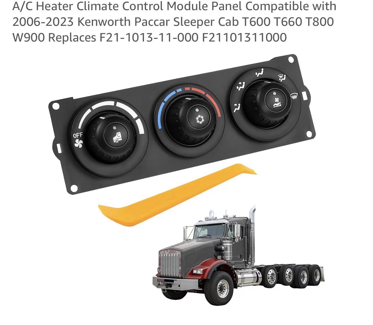 F21-1013-11-000 Climate Control Module Fit for Kenworth Truck T600 T660 T800