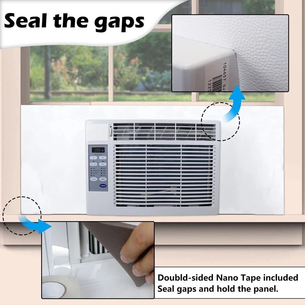 Window Air Conditioner Side Insulated Foam Panel, One-piece Full Surround Insula