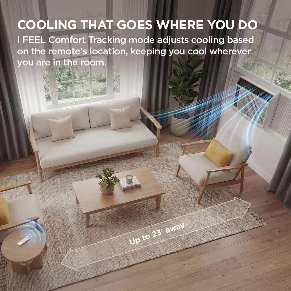 TCL 6000 BTU Window Air Conditioner 250 sq ft Remote Control 115V White T06WC3R