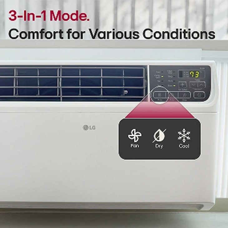 LG 8,500 BTU DUAL INVERTER 115V SMART ELECTRONIC WAC W/REMOTE – – Scratch & Dent
