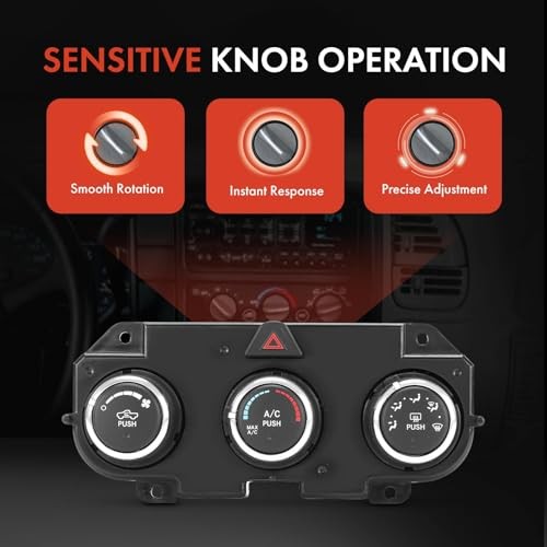 Heater Climate Control Panel Module Compatible with Ram Vehicles – 2016 2017