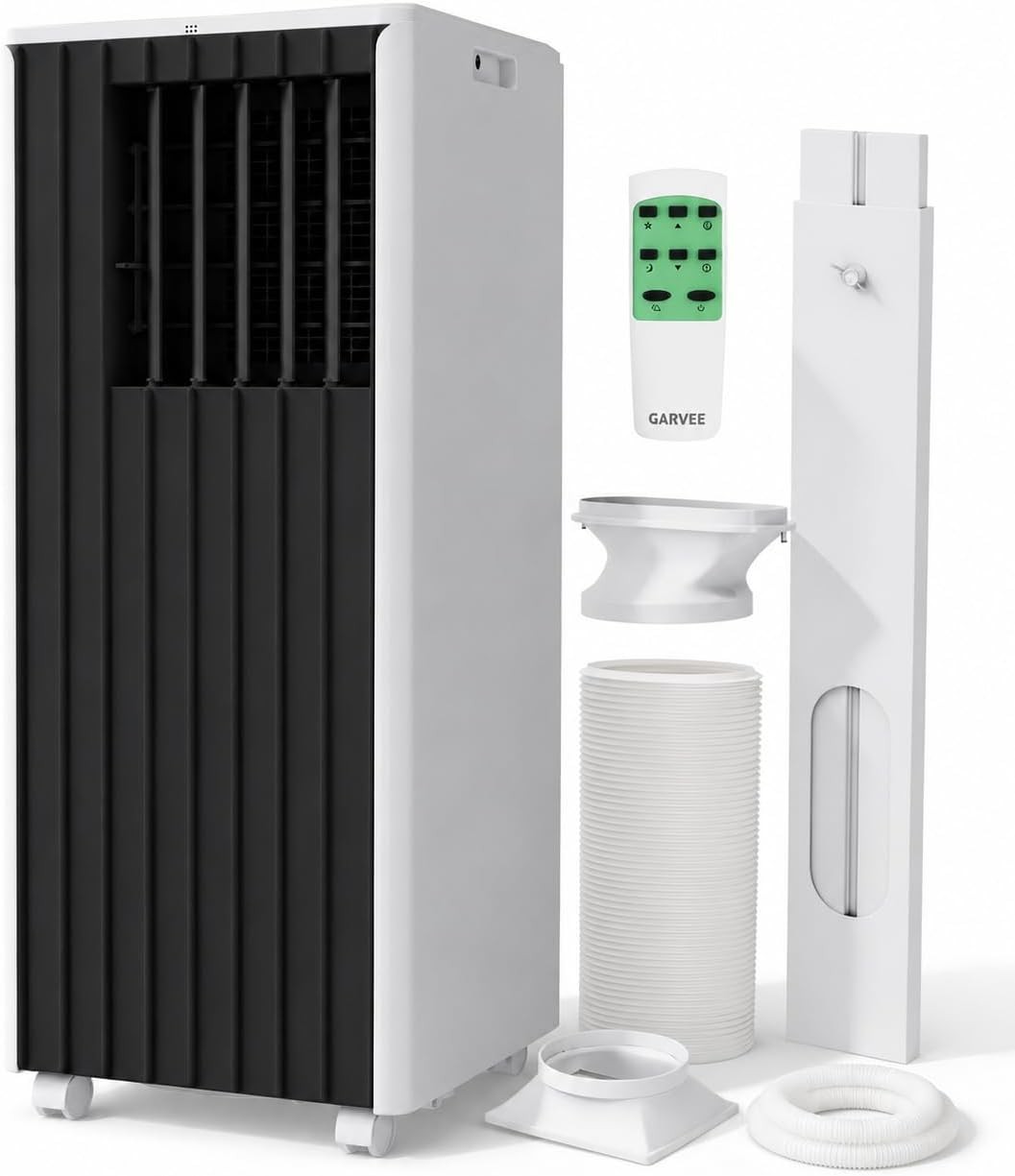 ✅8000 BTU Portable Air Conditioners, 3-in-1 Cools Large Rooms, Quiet AC with Fan