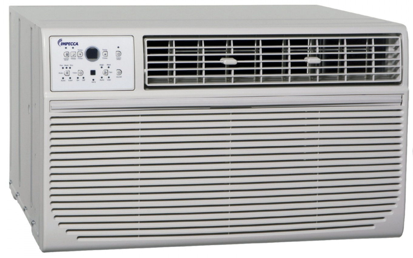 IMPECCA 10,000 BTU Through-The-Wall Air Conditioner, Remote 230V, E-Star #2 COLD