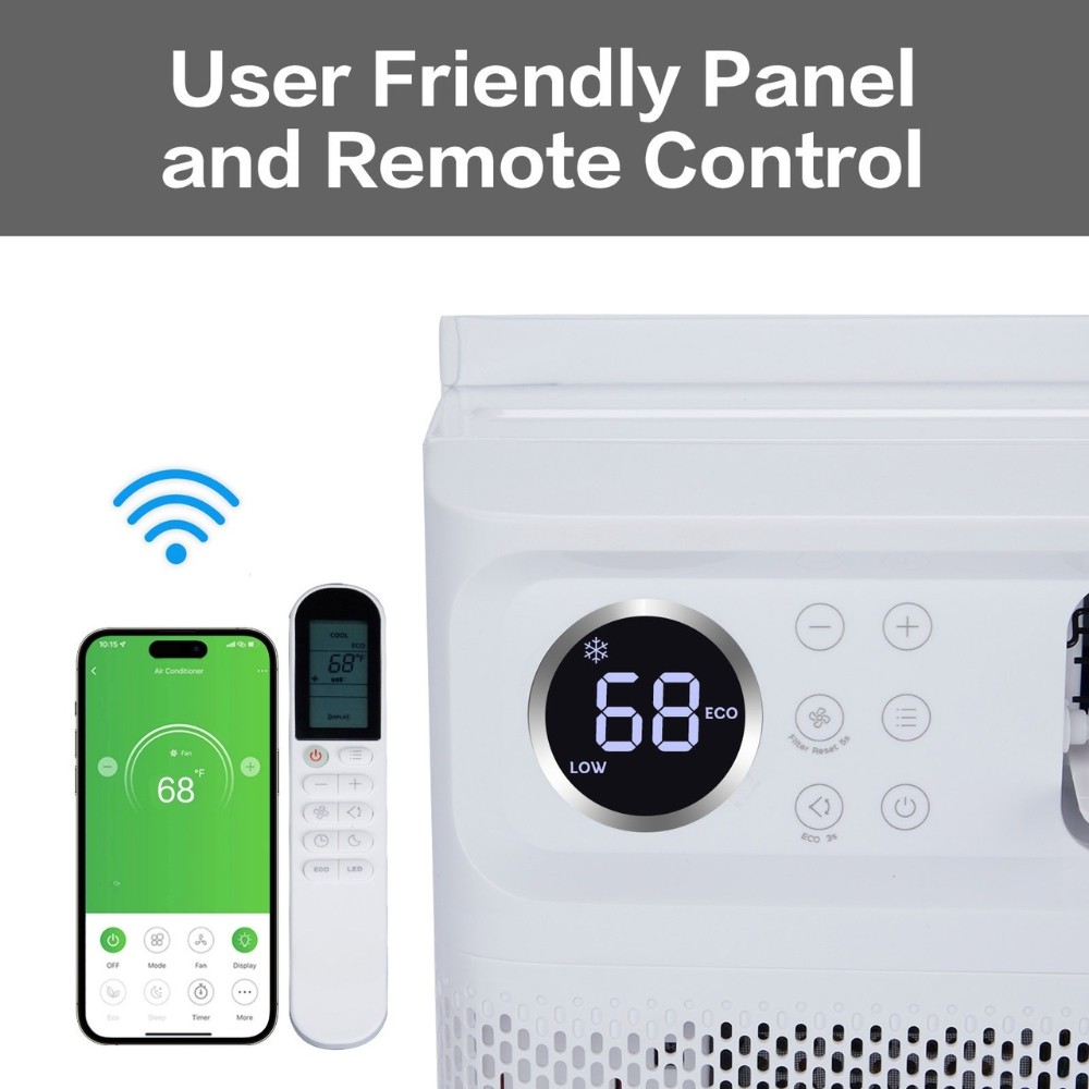 12000BTU WIFI Inverter Window Air Conditioner Energy-Saving Window AC Unit & Kit