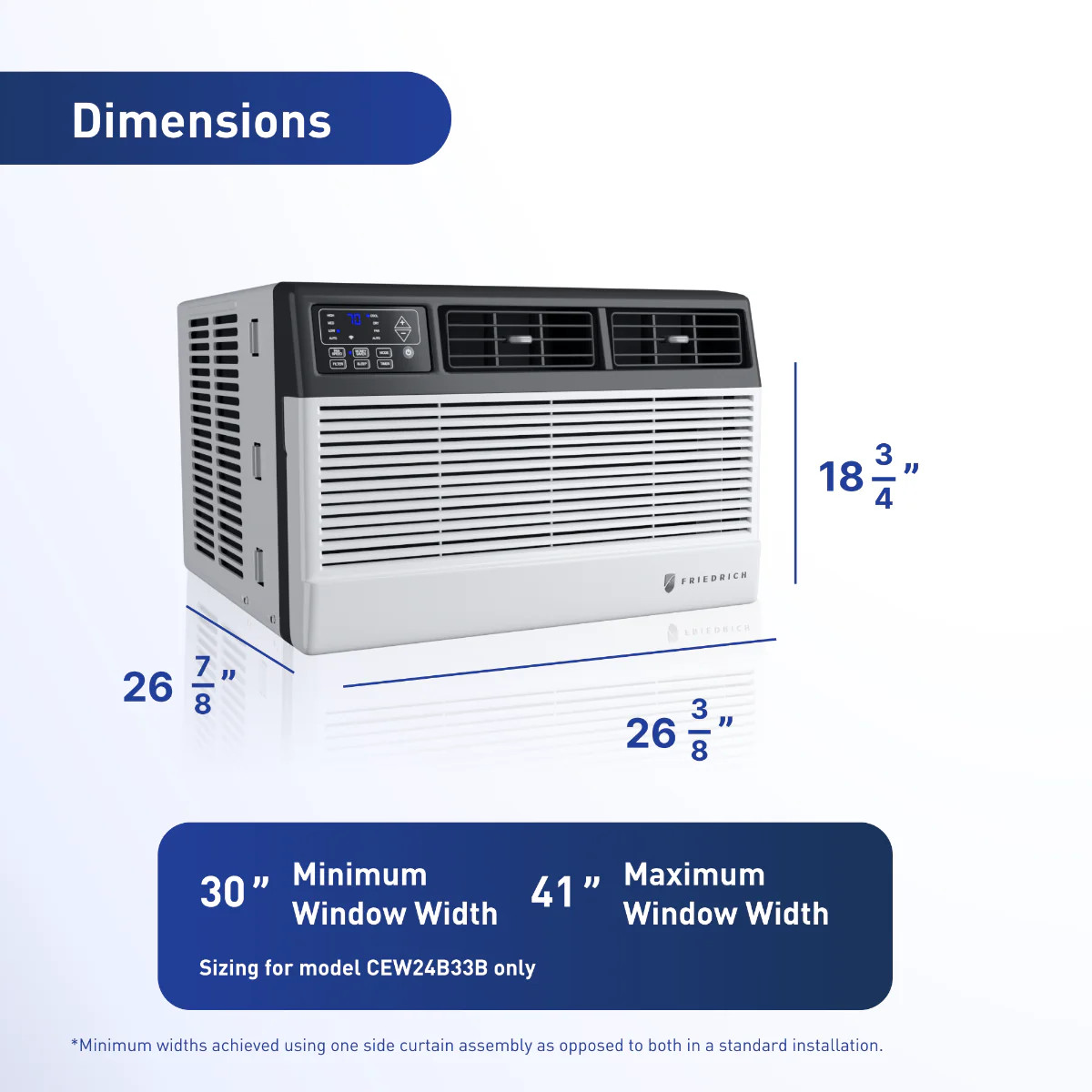 Friedrich 24,000 BTU Chill Premier Window AC with Heat