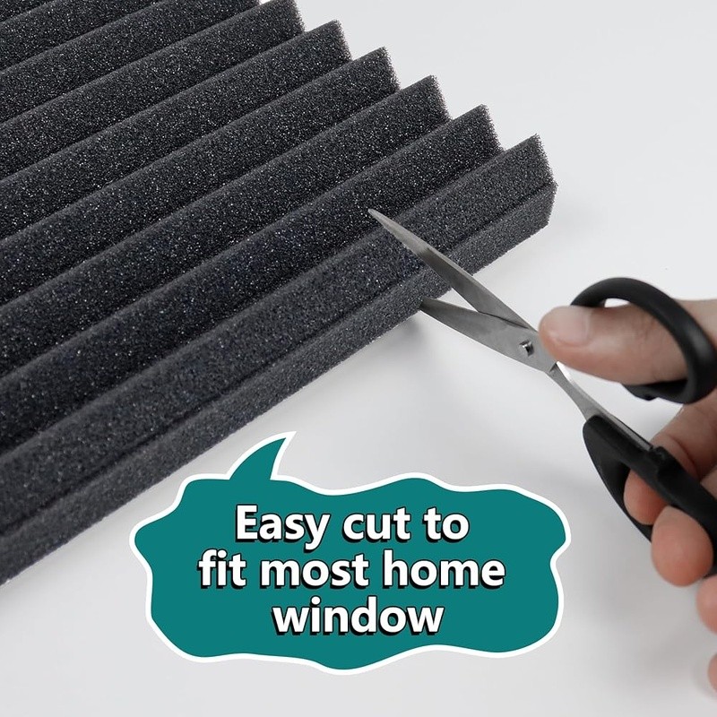 AC Window Foam Panel Insulation Kit Noise Reduction Seal 5000-22000BTU Units New