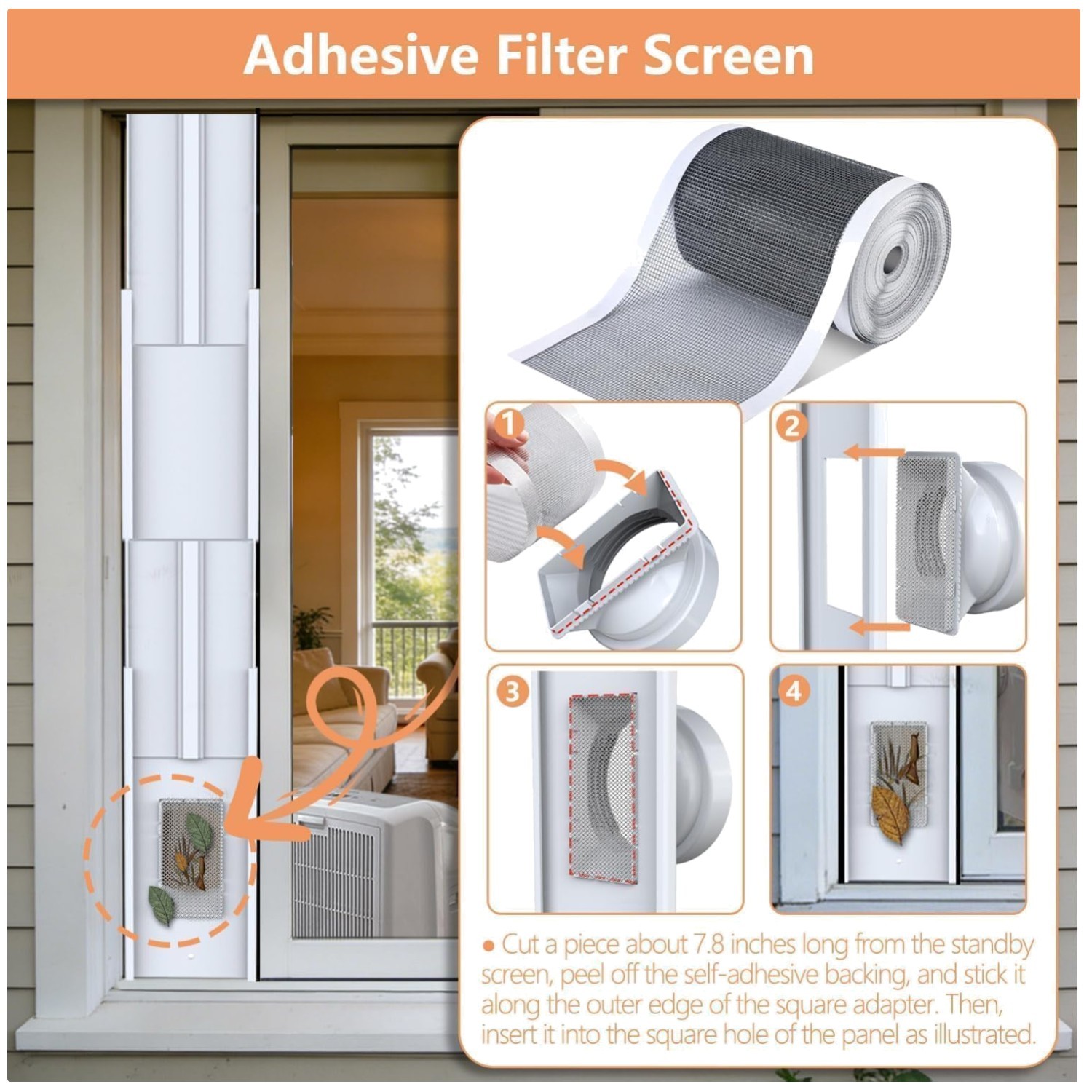 Portable AC Exhaust Kit with Weather Stripping – Universal