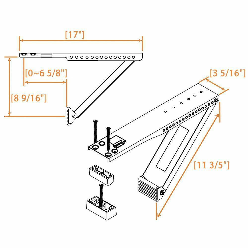 ✅NEW Jeacent A/C Window Air Conditioner Support Bracket Heavy Duty Up to 165 lbs