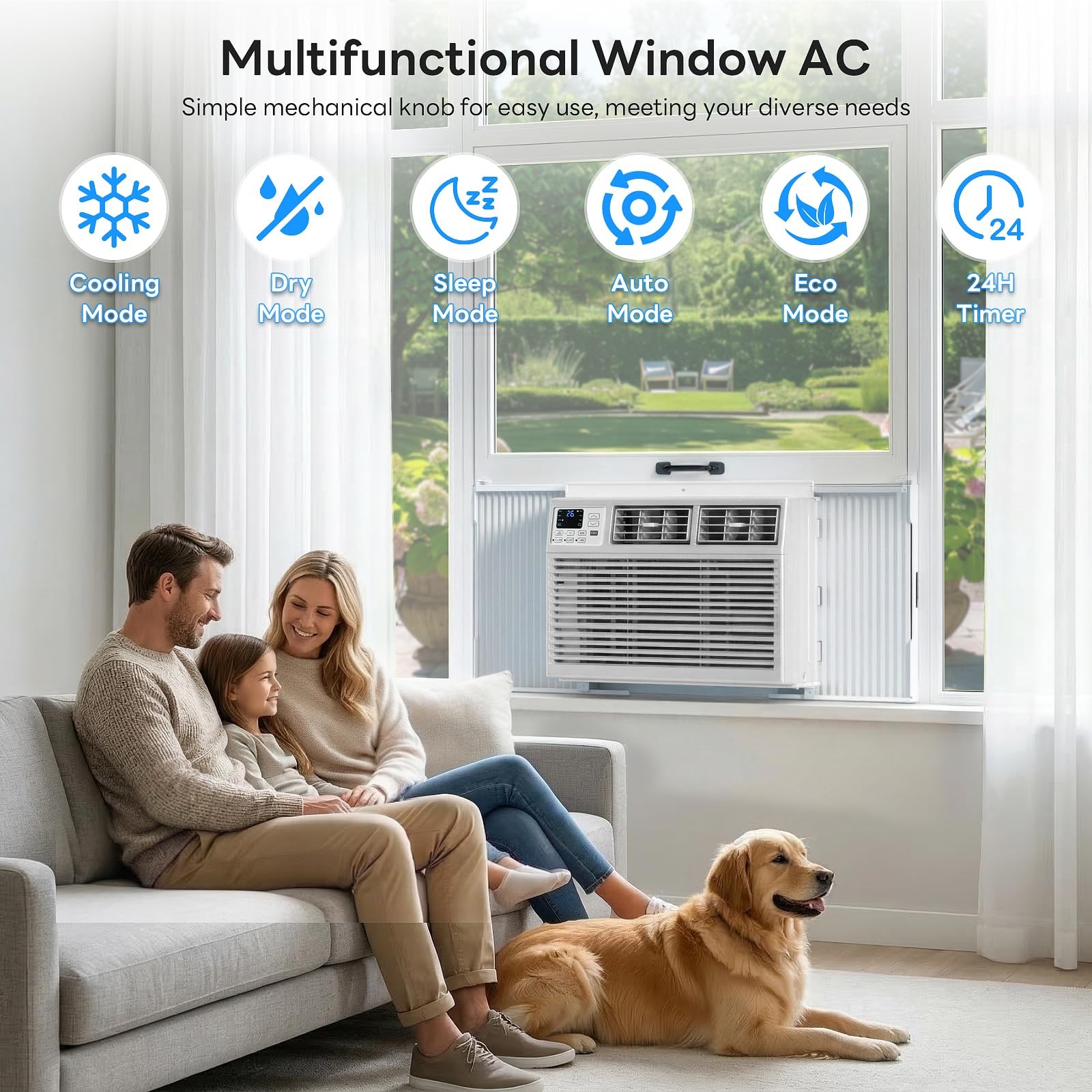 ZAFRO 10000 BTU Window Air Conditioner Unit Cools Up to 450 Sq.Ft.,Window AC …