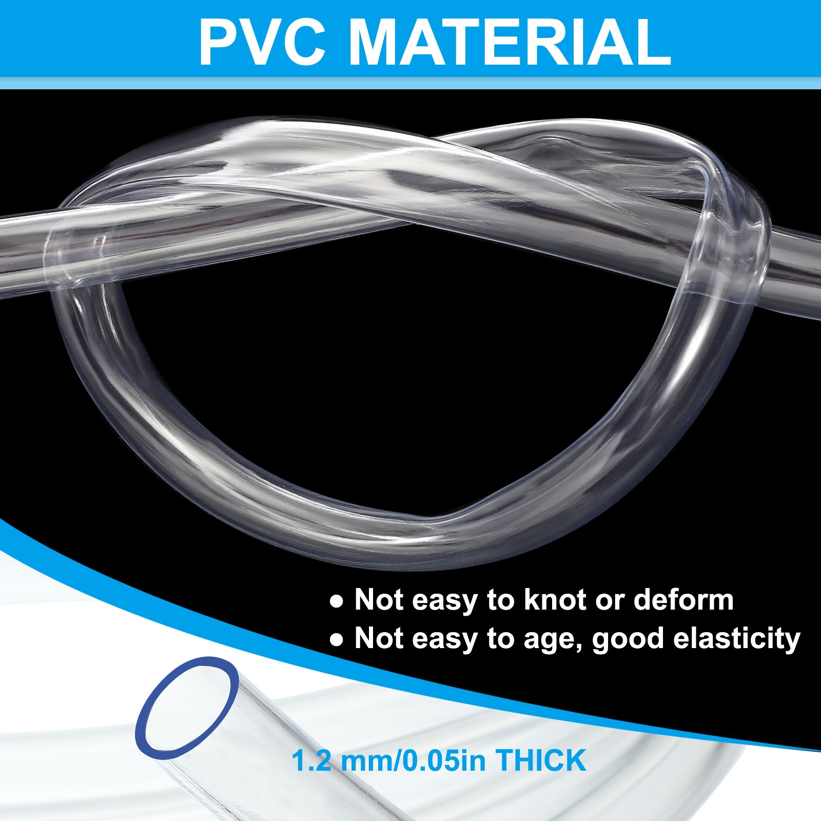 6.6Ft Air Conditioner Drain Hose, Portable Universal AC Drain Hose