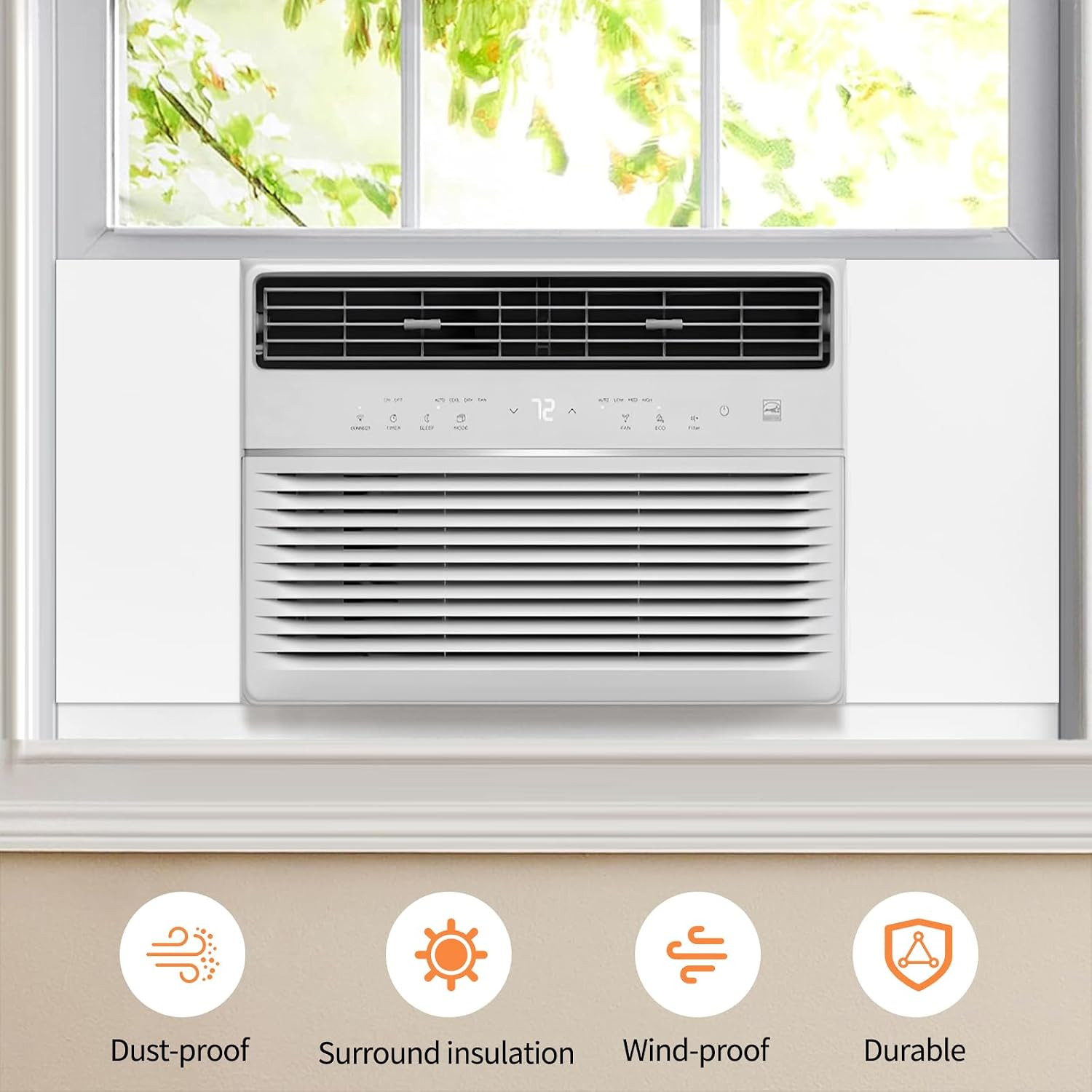 Window Air Conditioner Insulated Foam Panels, | Winter Surround Insulation Side