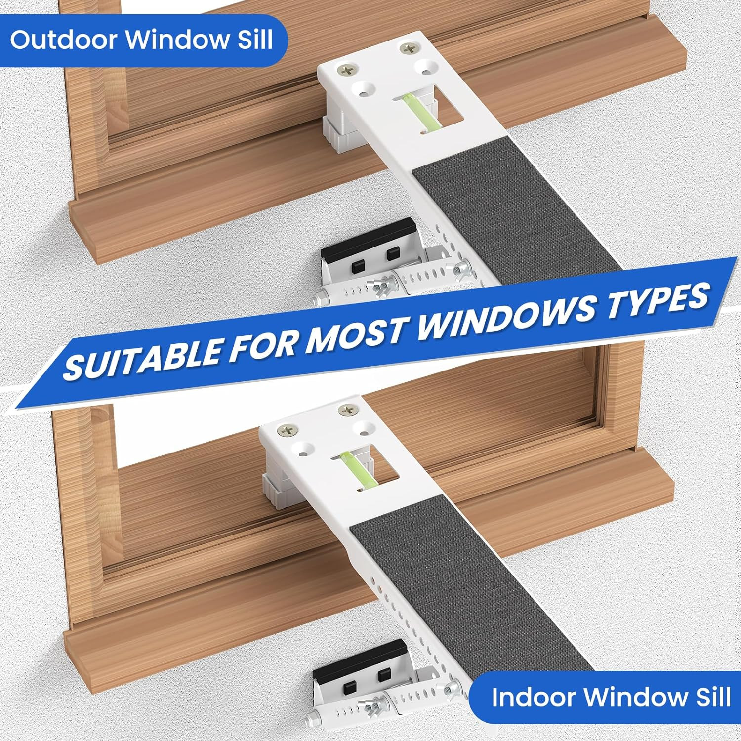 Window Air Conditioner Support Bracket: Heavy Duty Window AC Bracket with Anti-S