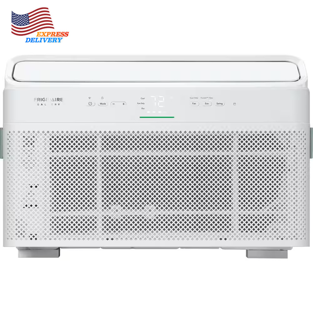 12000 BTU 115-Volts Window Air Conditioner Cools 550 Sq Ft with Remote and Wi-Fi