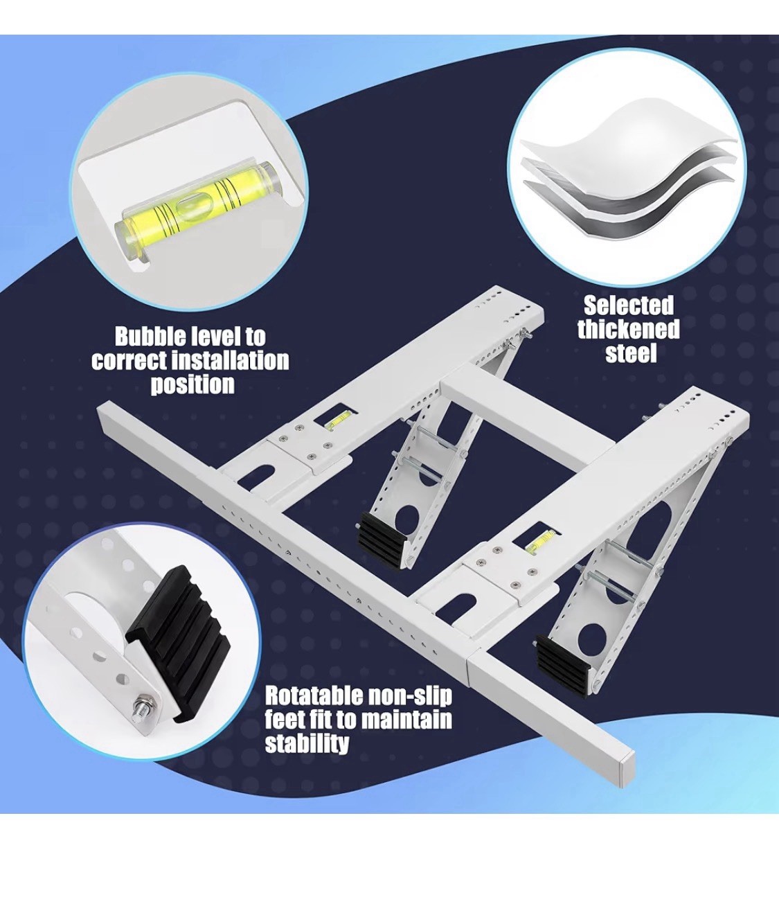 Air Conditioner Window Support Bracket, Adjustable, No Drilling, Holds 220lbs