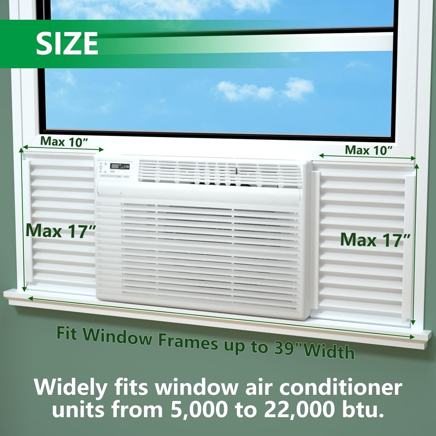 Window Air Conditioner Side Insulated Panel, 2PIC Insulation Panels Window