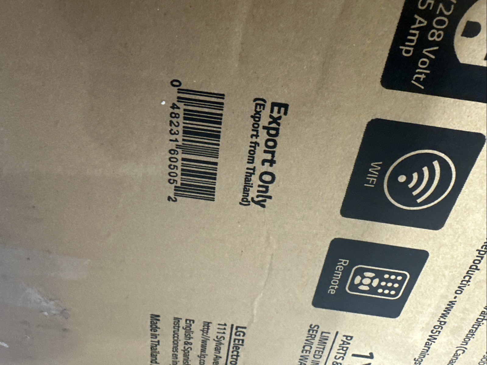 LG 18,000 BTU Smart Wi-Fi Enabled Window AC (LW1821ERSM)