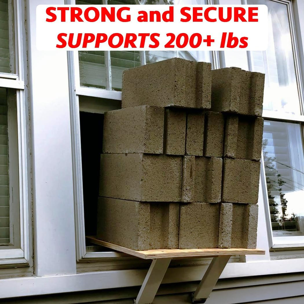 No-Drill Window AC Support Bracket – Holds up to 200 Lbs – Heavy Duty Air Condit