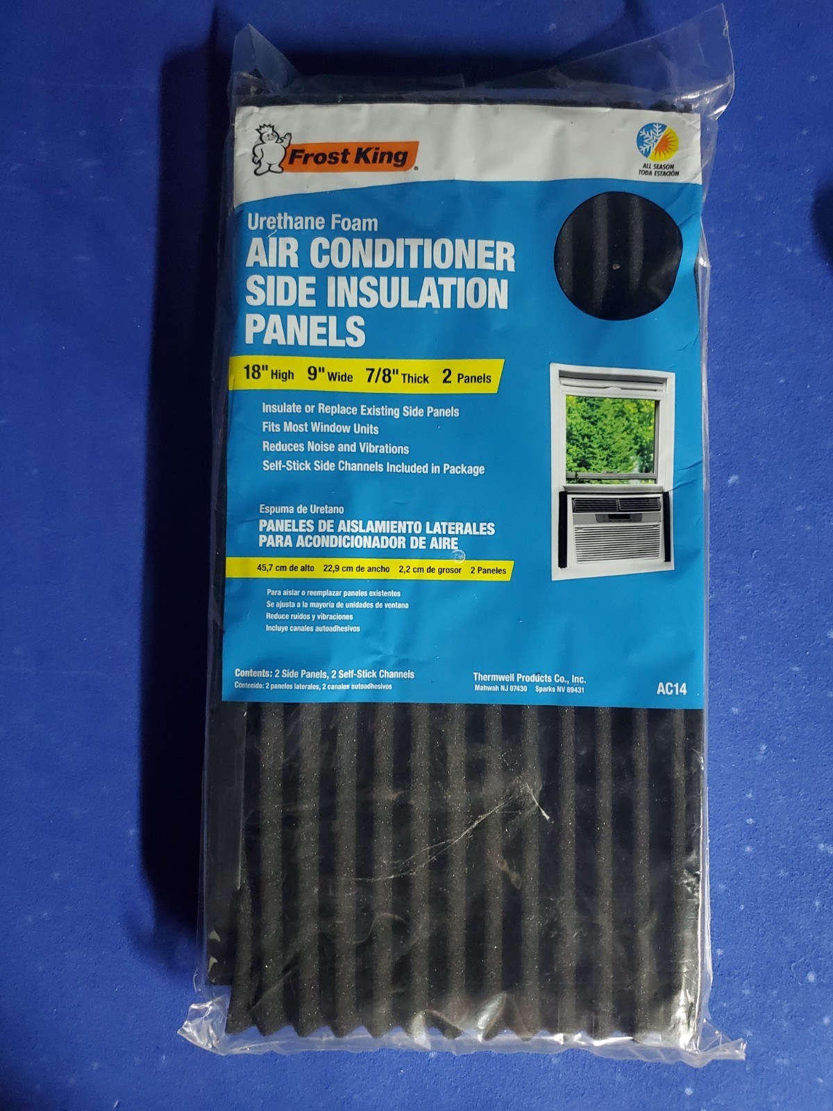 Frost King Window Air Conditioner Foam Side Insulation Panels 18 x 9 x 7/8 AC14