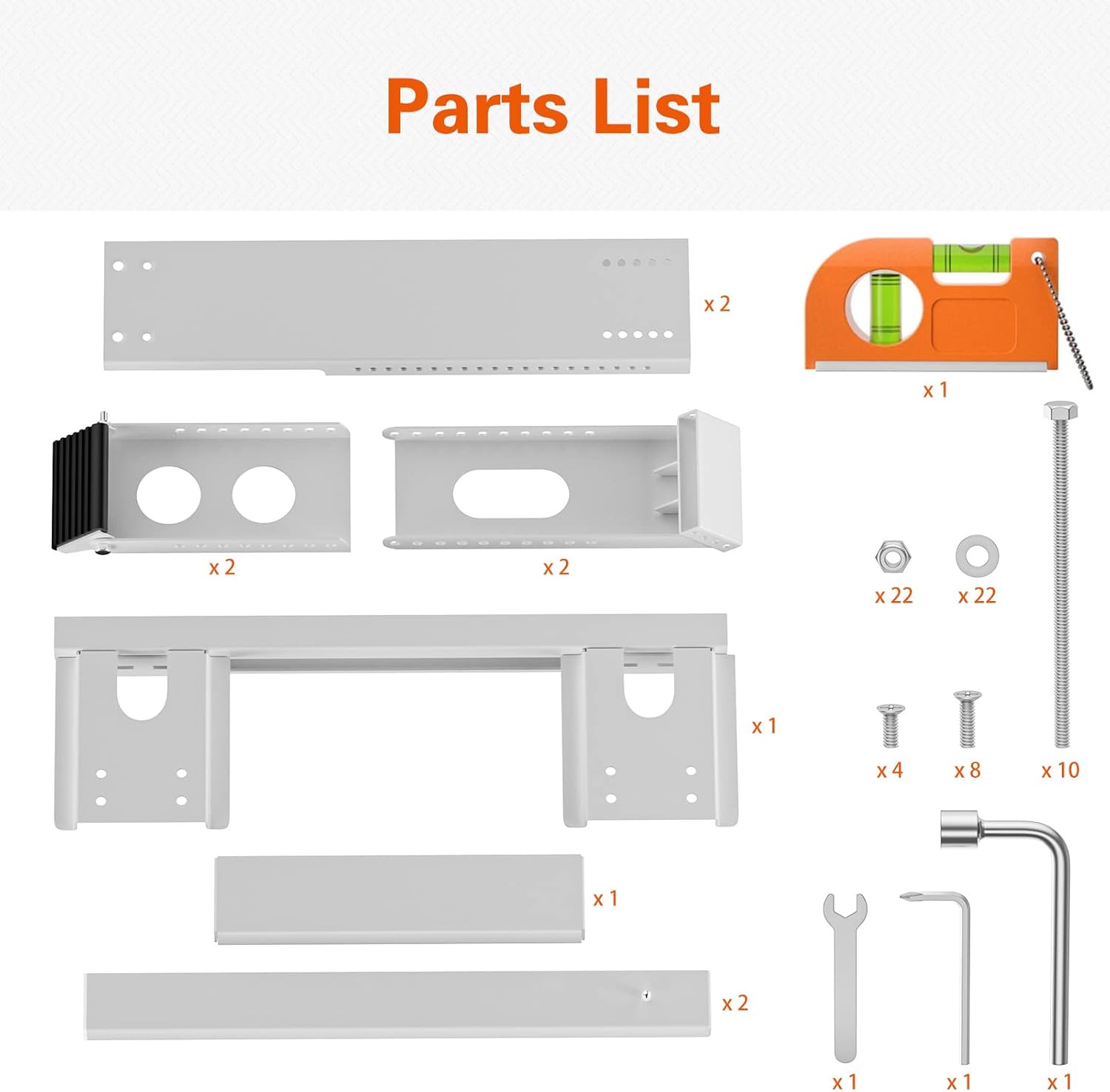 No Drill Window AC Support Bracket, Fits Single & Double-Hung Windows, Holds up