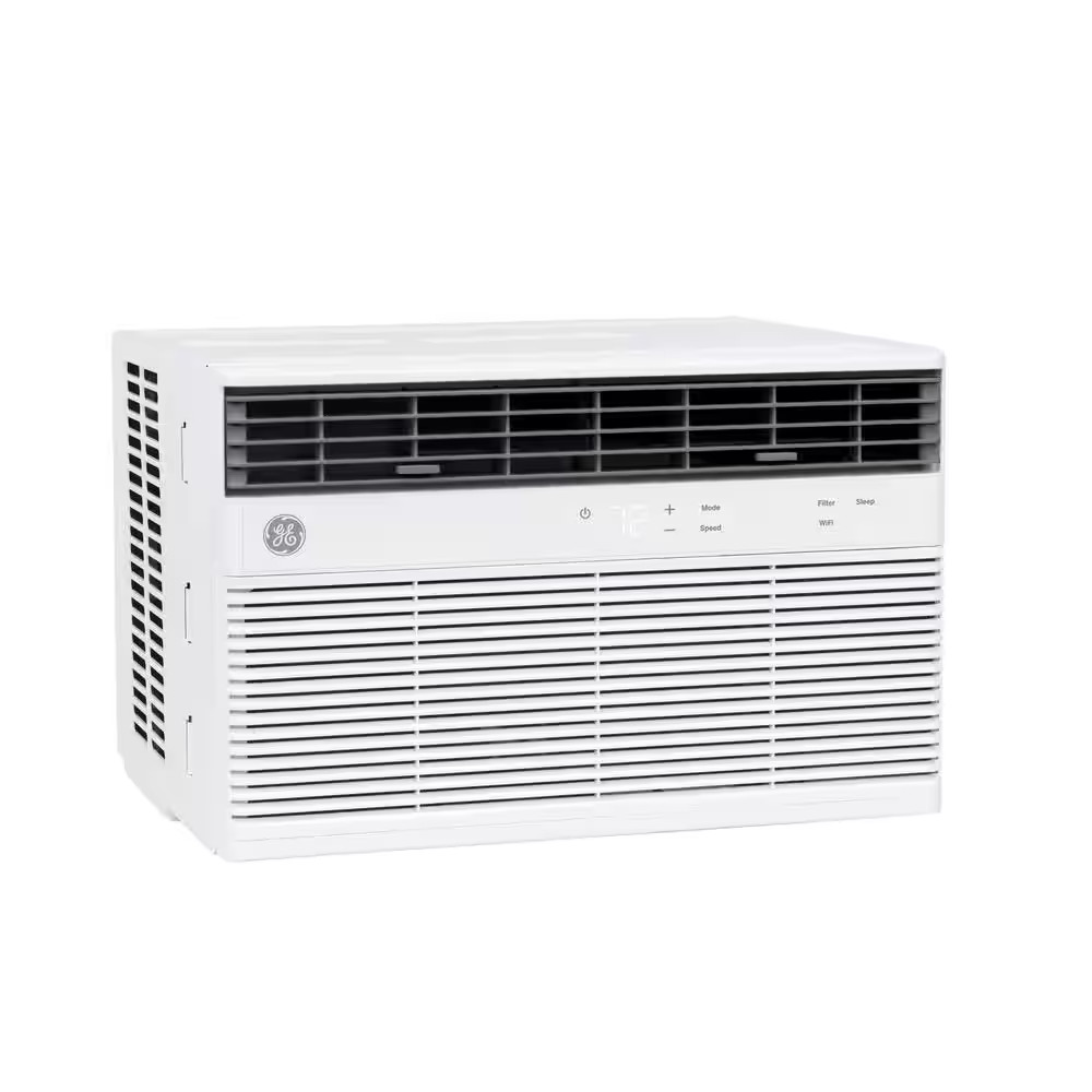 10,000 BTU Smart Window Air Conditioner for 450 Sq. Ft. in White with Wi-Fi and