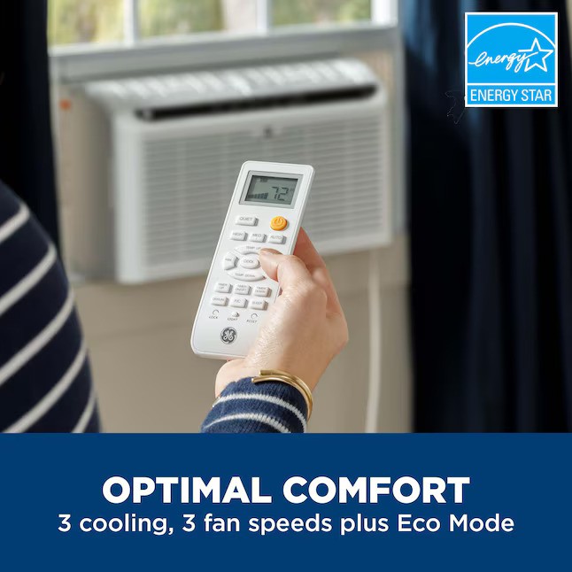 GE 6200 BTU Ultra Quiet Window AC for Rooms up to 250 sq.ft. – Refurbished