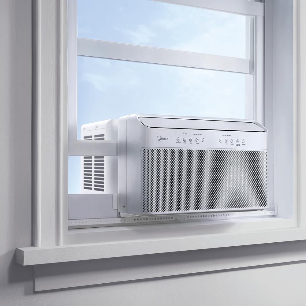 8000 BTU 115V Smart Window Air Conditioner U Shape Inverter Digital Room Cooler