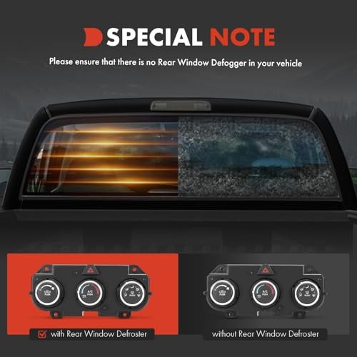 Heater Climate Control Panel Module Compatible with Ram Vehicles – 2016 2017