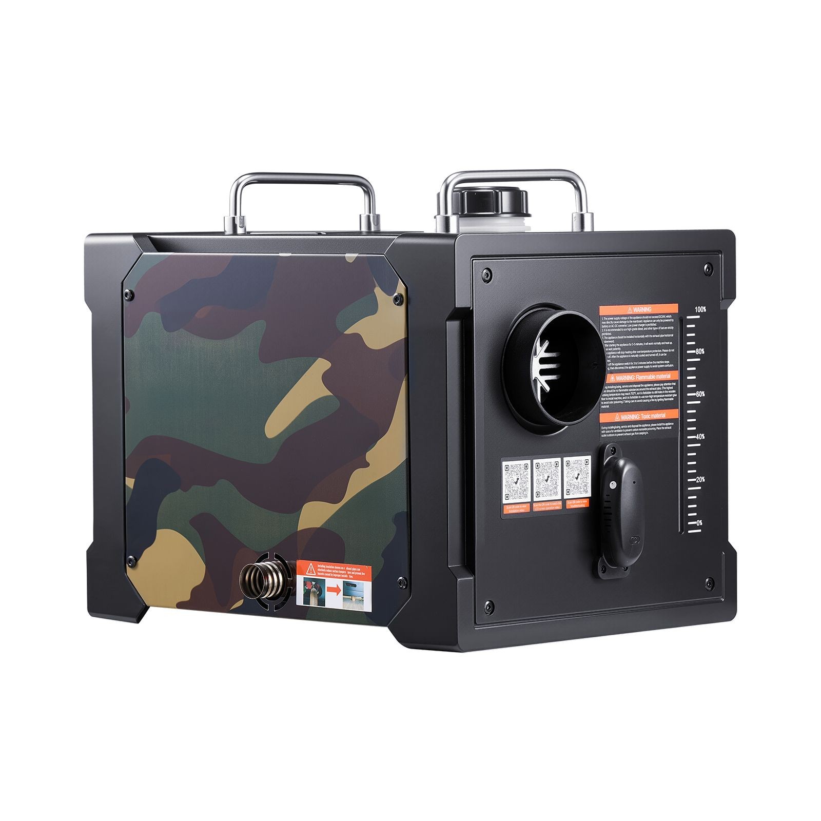 8KW 12V/ 24V Portable Diesel Air Heater with Bluetooth, Remote, LCD Screen