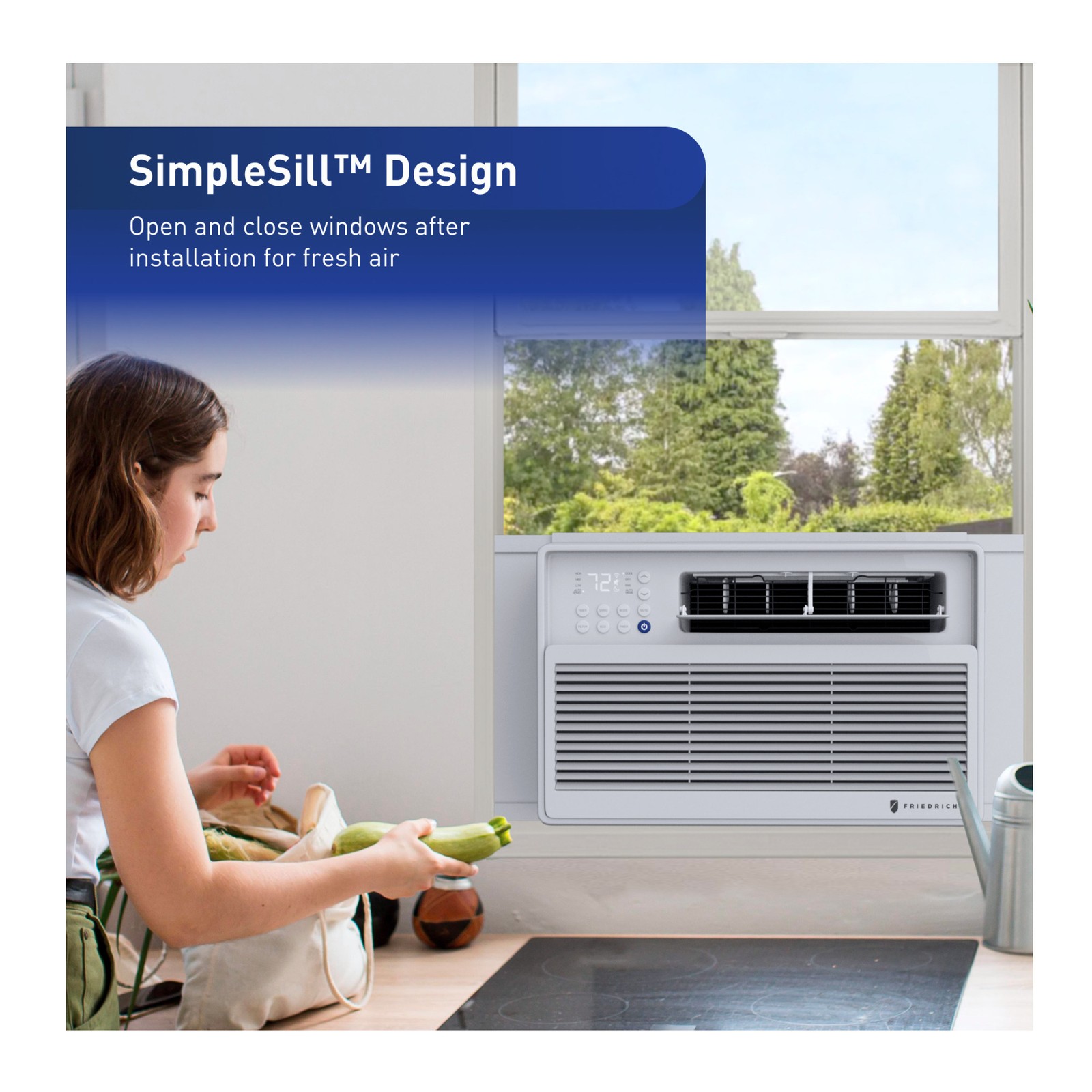 Friedrich Chill Premier 10000 BTU 115V Smart Window White Air Conditioner