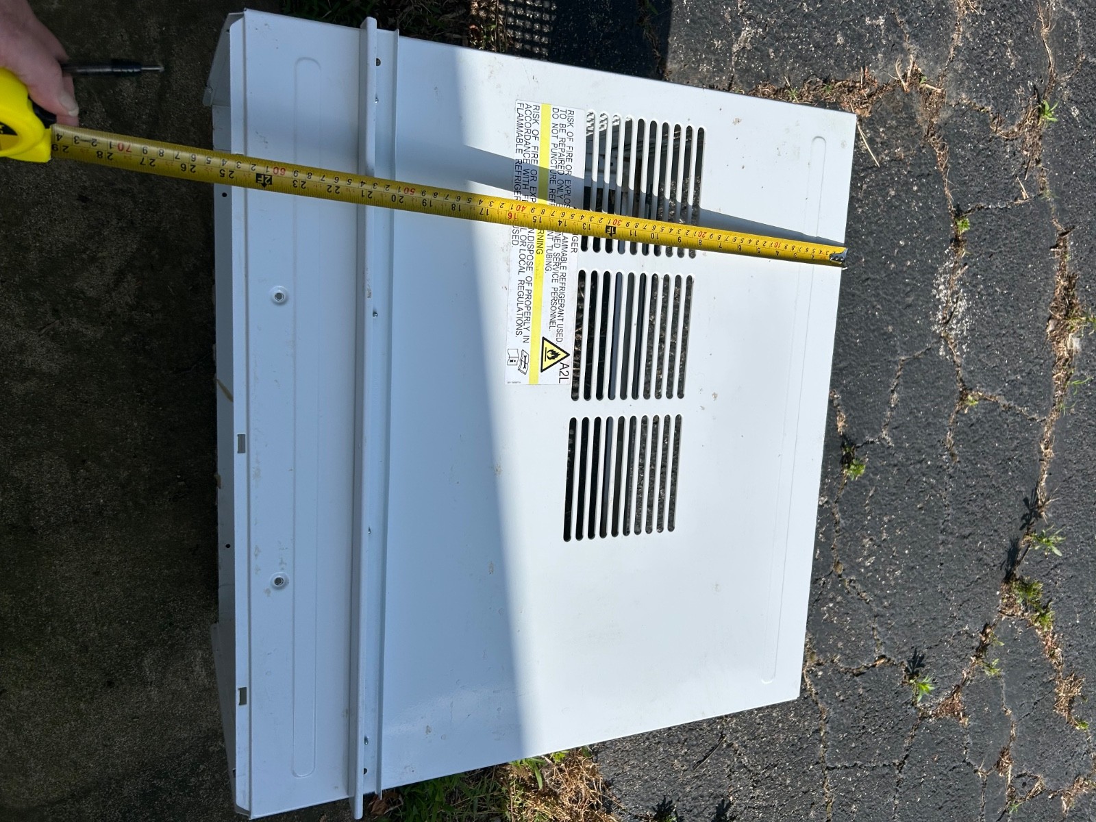 23,500/230V Denali Aire window/wall air conditioner. Cools. Will need Freon .