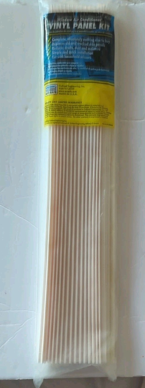New 2 Pack Window A/C Vinyl Panel Replacement Kit AC-202 Beige 12Wx21H