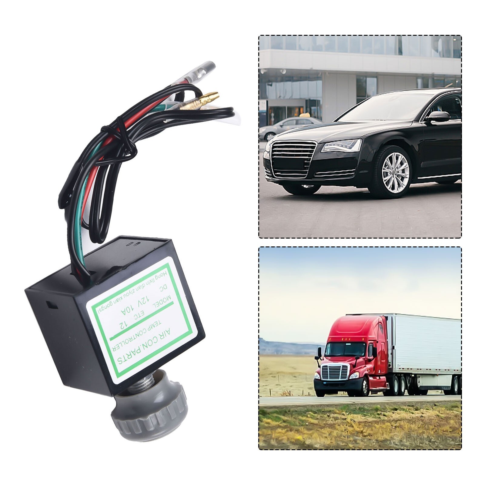 12V 10A Car Air Conditioner Electronic Thermostat Switch Temperature Control Aut