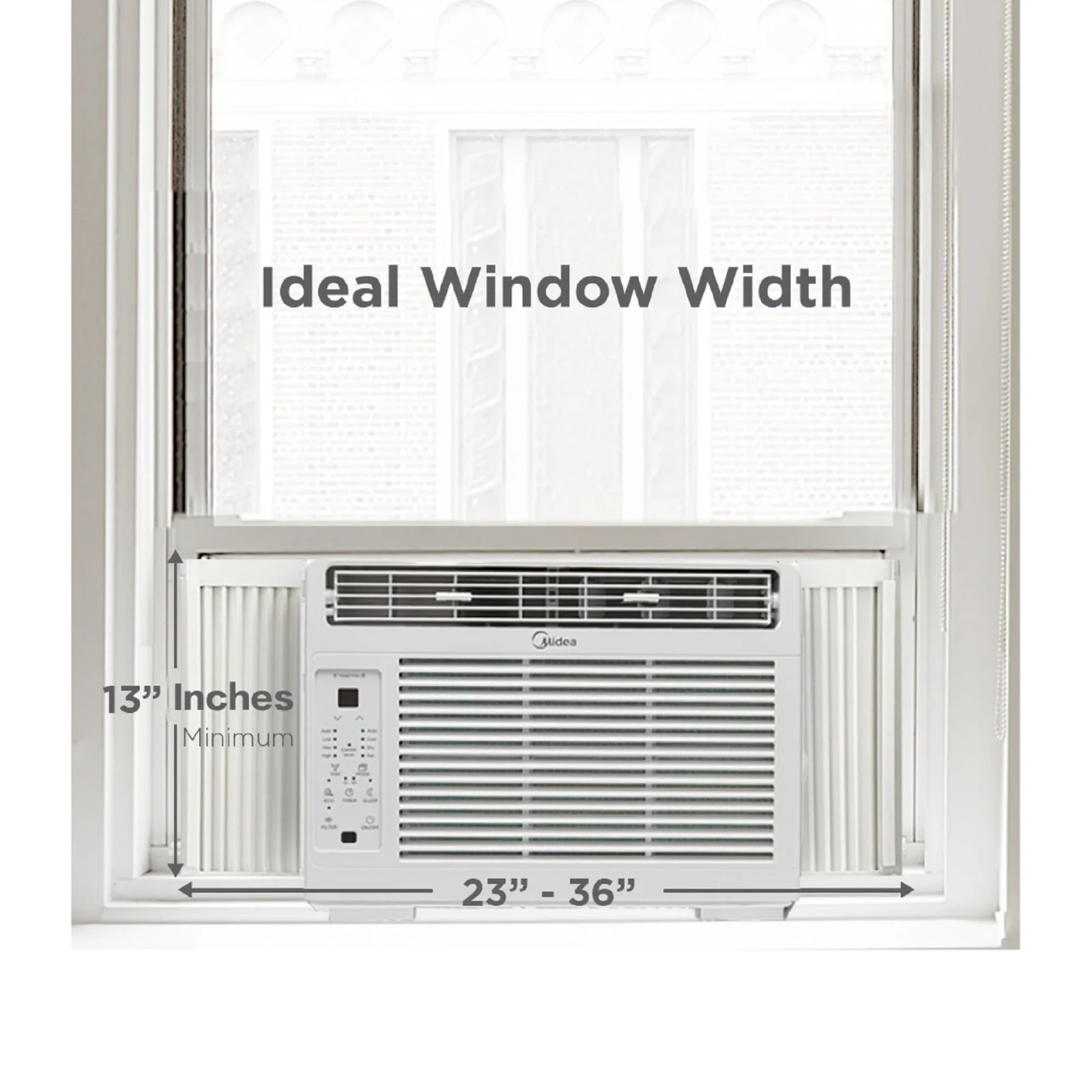 Midea 5,000 BTU Window Air Conditioner, 150 Sq. Ft., White, New