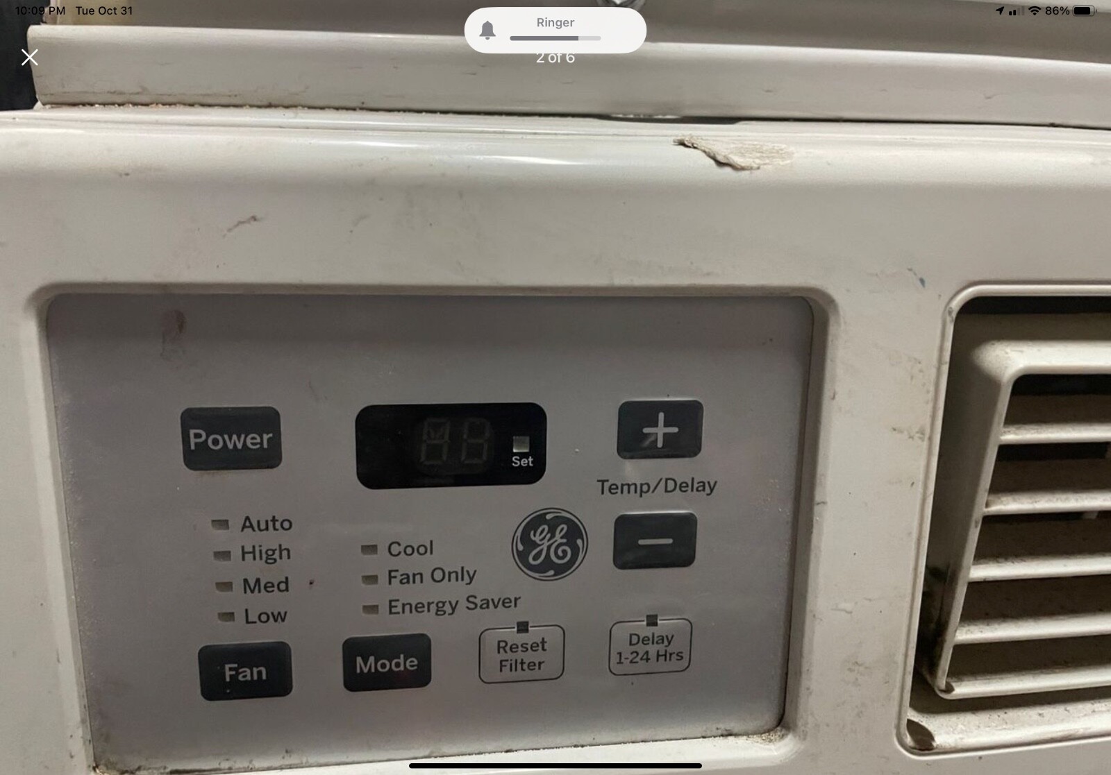 GE® ENERGY STAR® 230 Volt Electronic Room Air Conditioner 
