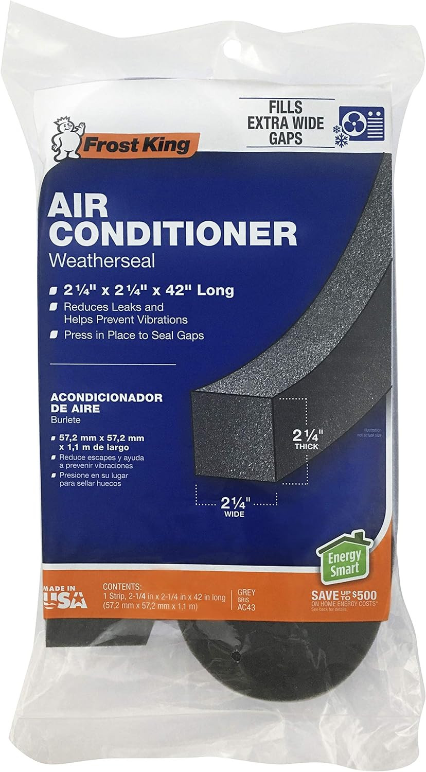 Air Conditioner Weatherseal Tape Foam Window AC Sealing Strip 42 in