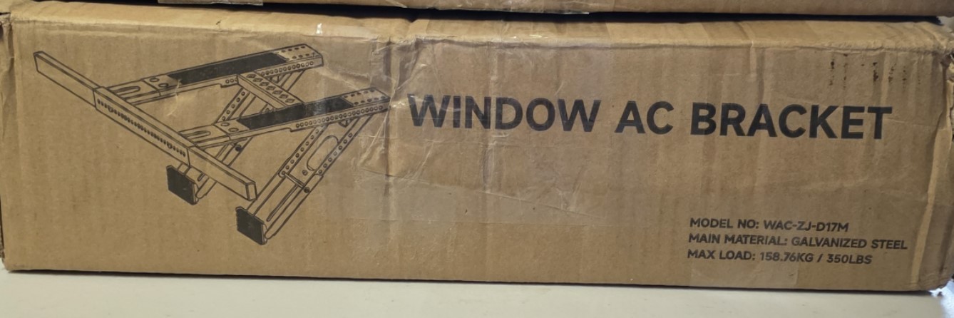 WEETALL Air Conditioner Support Bracket No Drill: Heavy Duty 350lbs, Adjustable