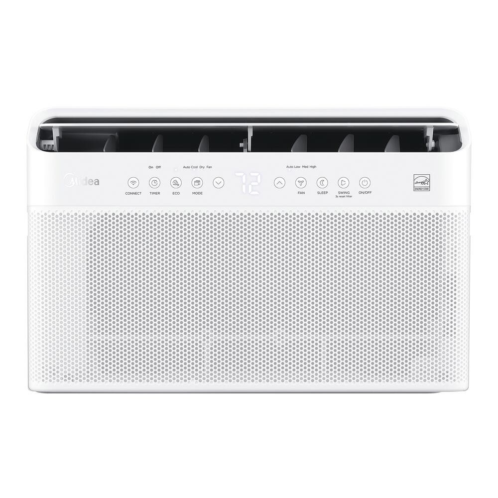 8000 BTU 115V Smart Window Air Conditioner U Shape Inverter Digital Room Cooler