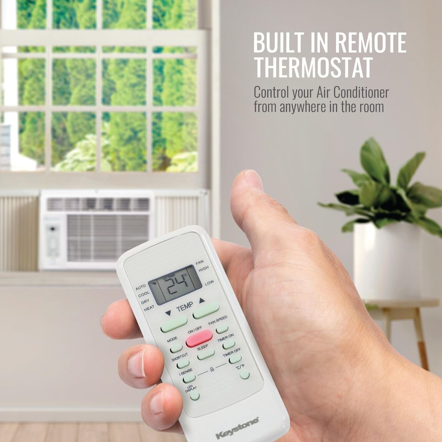 Keystone 12,000 BTU Window Air Conditioner and Dehumidifier, 115V, Window AC …