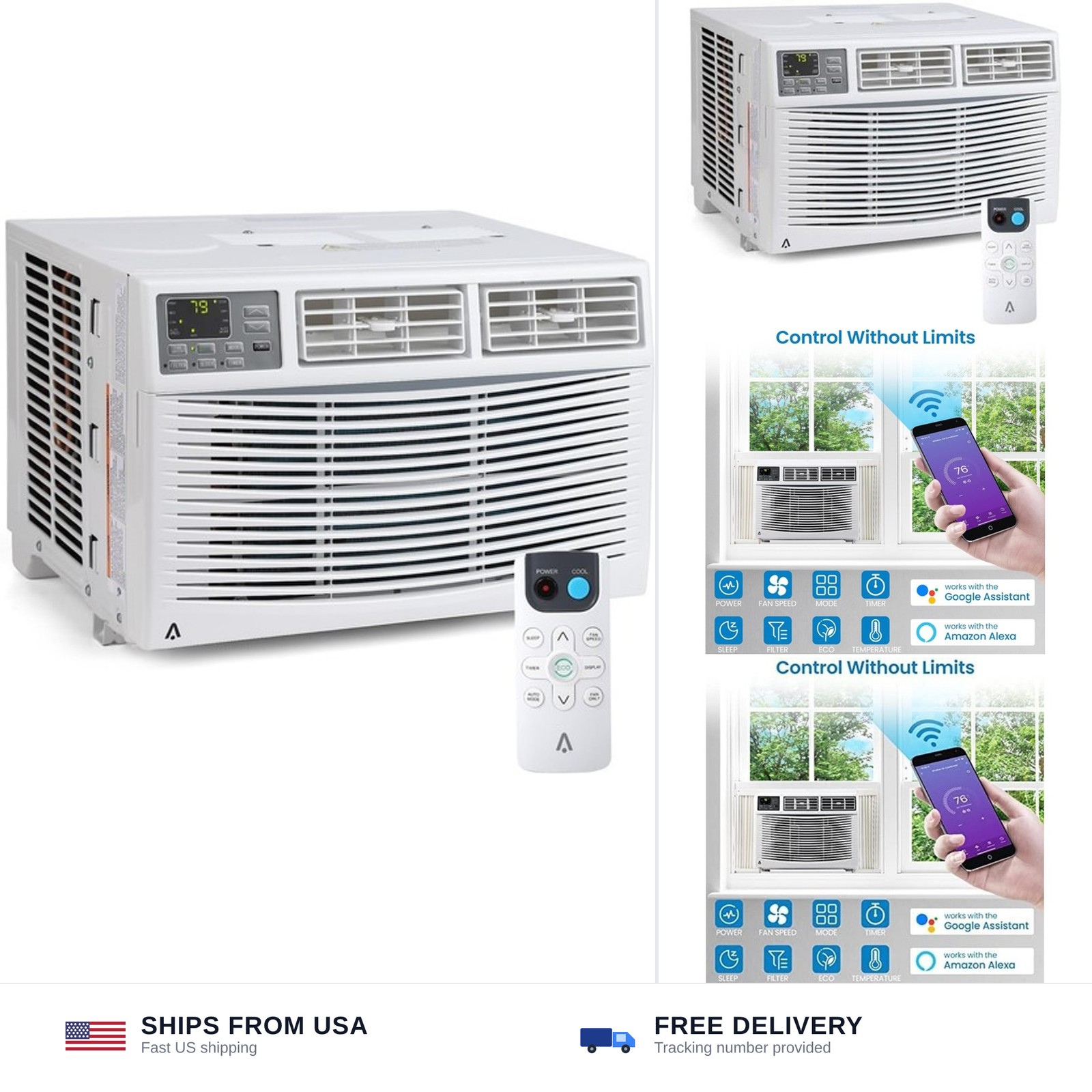 Window Air Conditioner, 10,000 BTU Compact AC Unit, Energy Saving Window AC, …