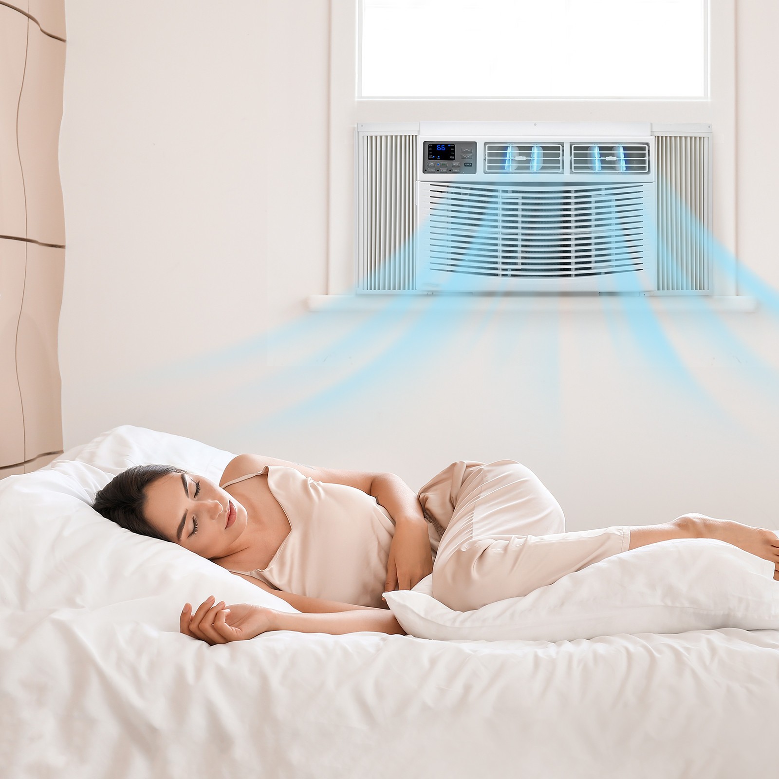 24000 BTU Window Air Conditioner, Energy-Saving Window AC Unit & Window Kit Wifi
