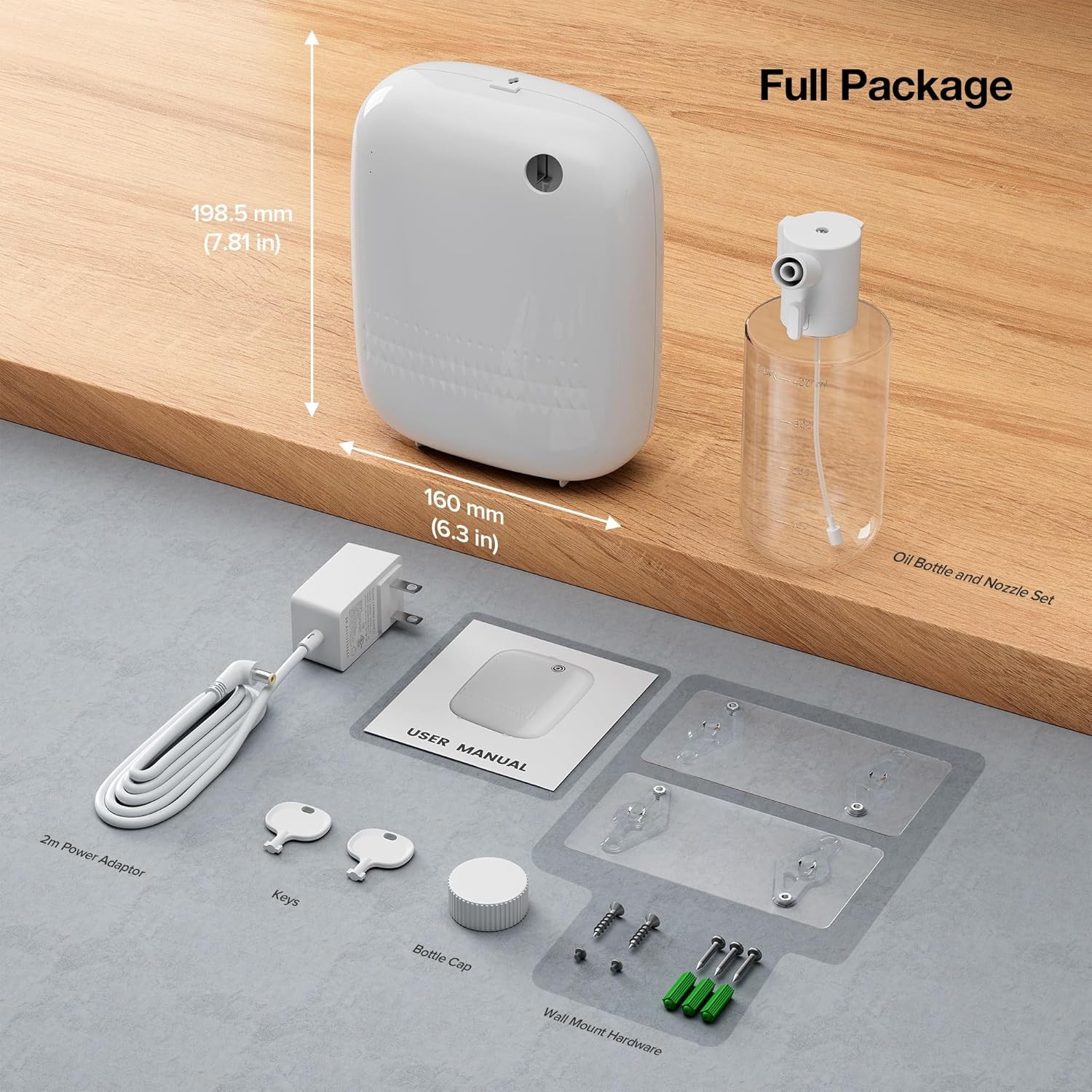 Waterless Essential Oil Diffuser Cold Air Diffuser Smart Scent Air Machine Home