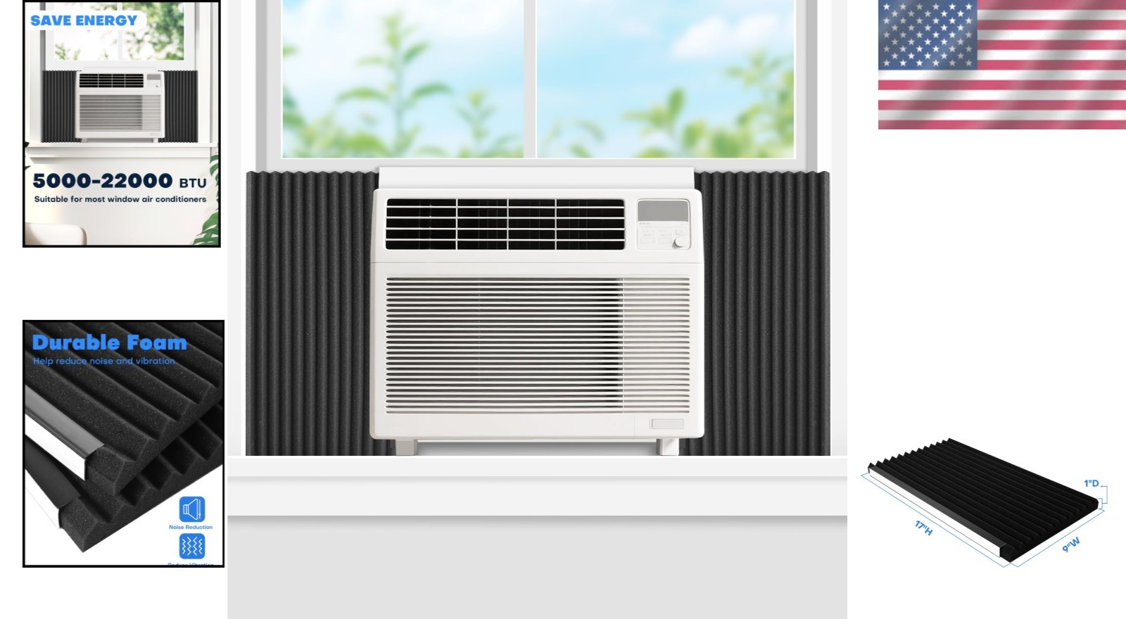 Window Air Conditioner Side Panels with Frame,Adjustable Extra Wide Air Conditio