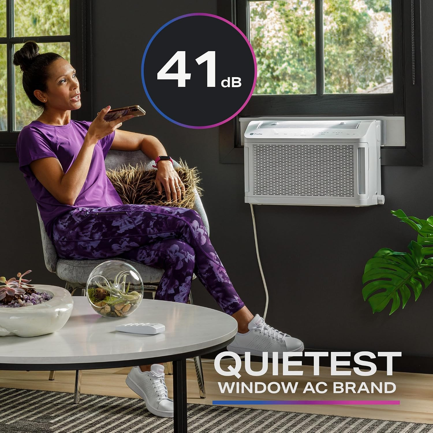 GE Profile Clearview Window Air Conditioner Unit, ,300 BTU, Energy Efficient Coo