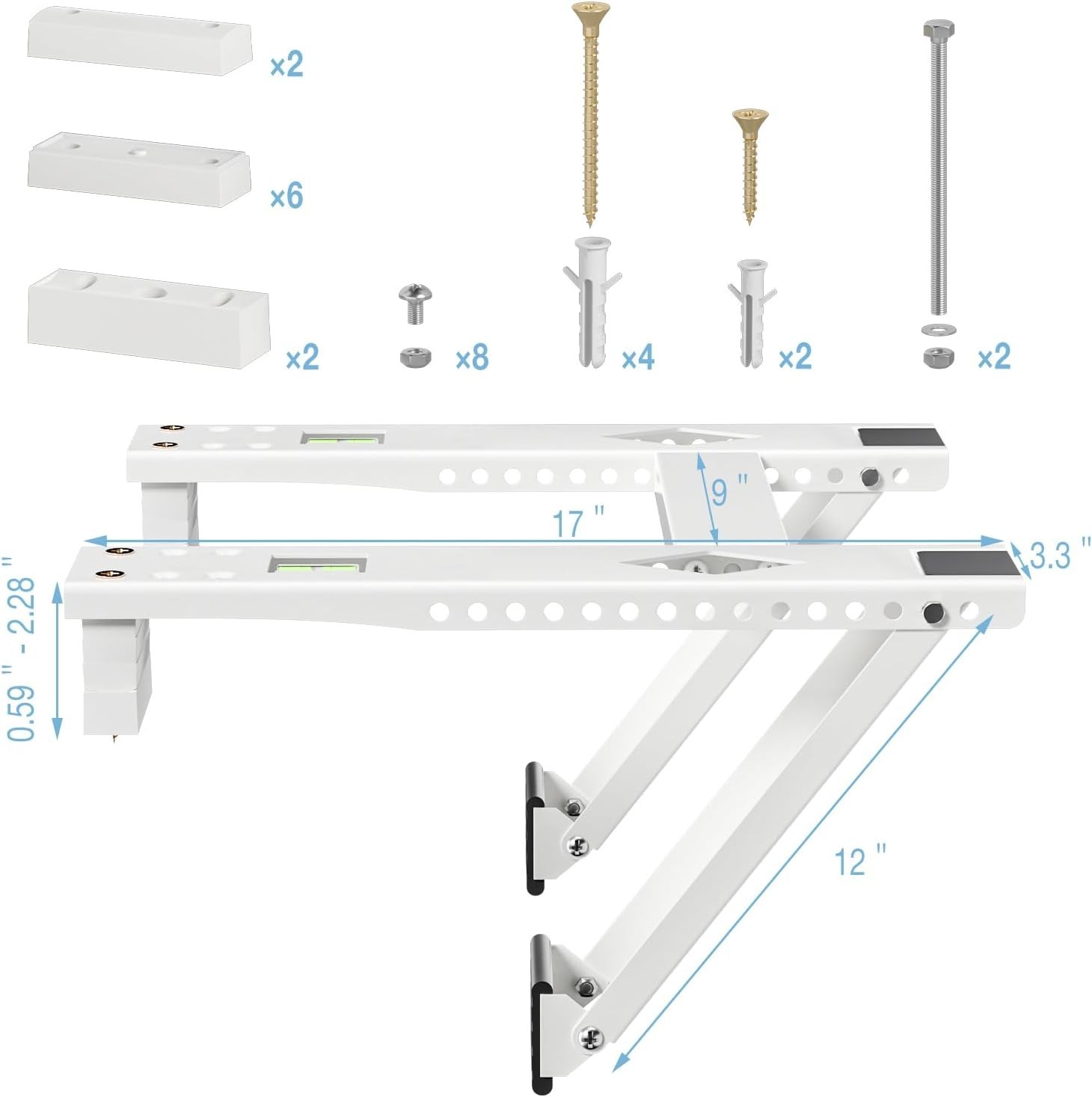 Window AC Bracket, Universal Window Air Conditioner Support Bracket, Heavy Duty