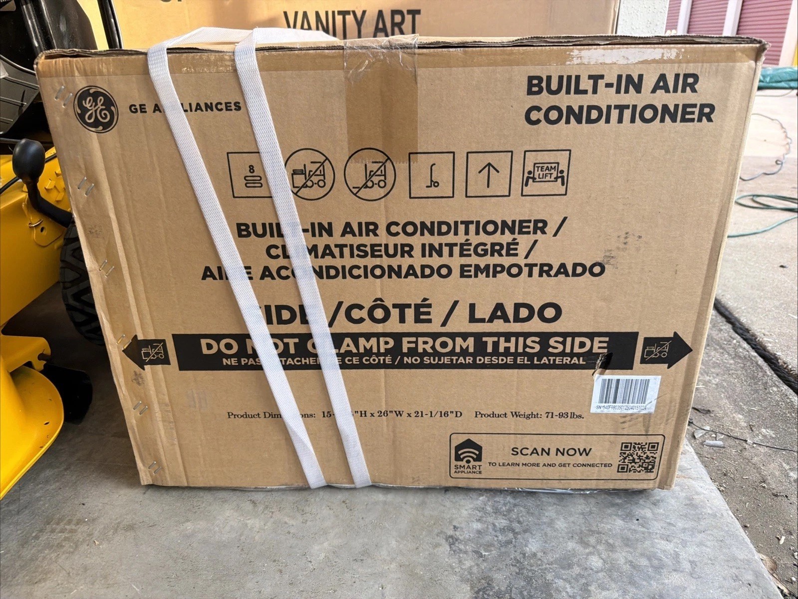 GE AJCM12DWH Built-In Room Air Conditioner, 230/208v, 12,000 BTU Cool Only
