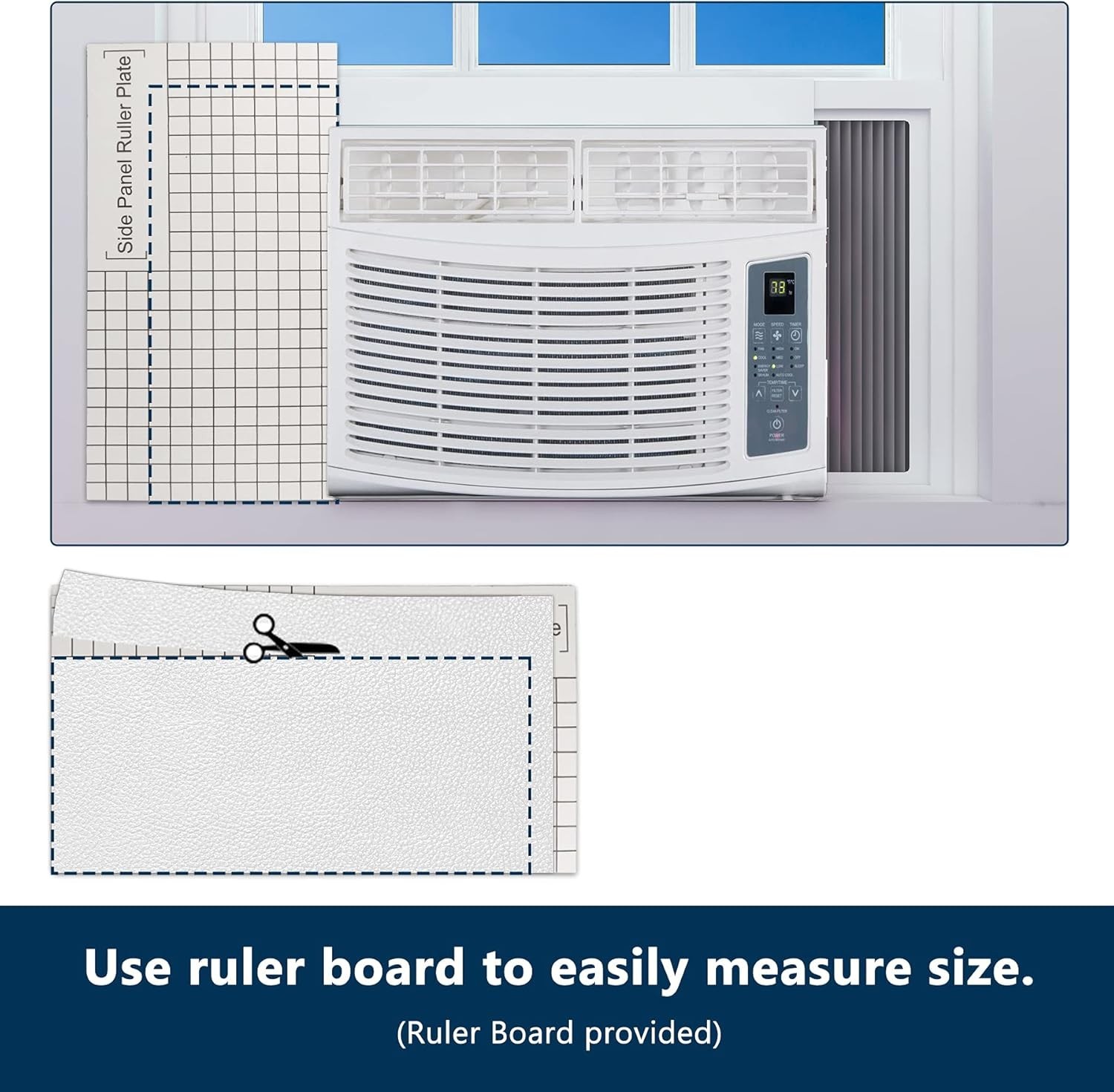Window Air Conditioner Side Insulation Foam Panels,Summer and Winter AC Insulati