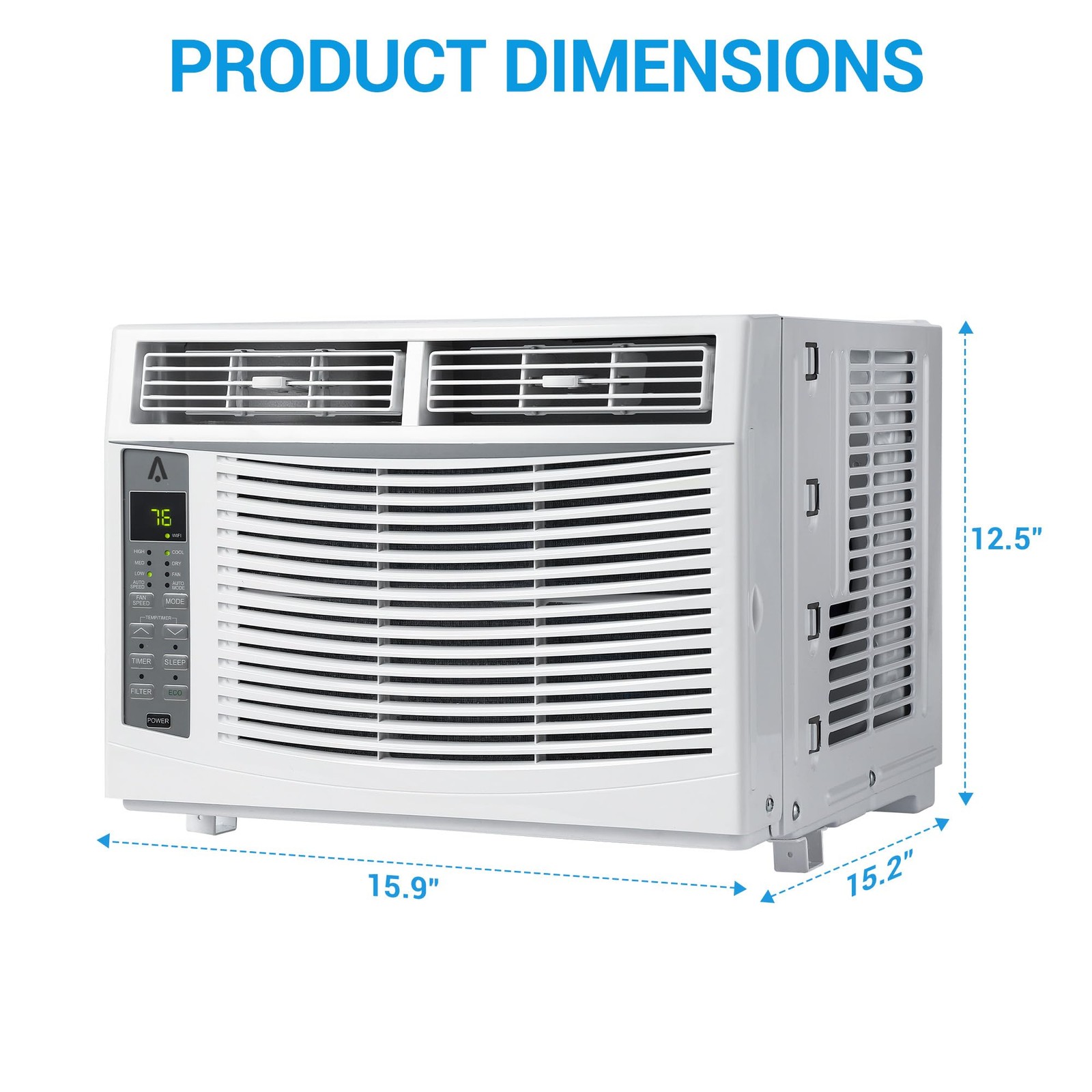 Aires Acondicionados Para Cuarto De Ventana 5000 BTU Digital Con Control Remoto