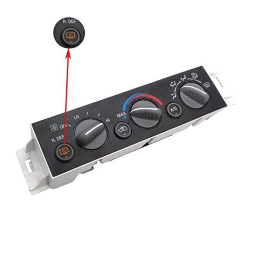 599-006 A/C Heater Climate Control Module w/Rear Window Defogger Switch for
